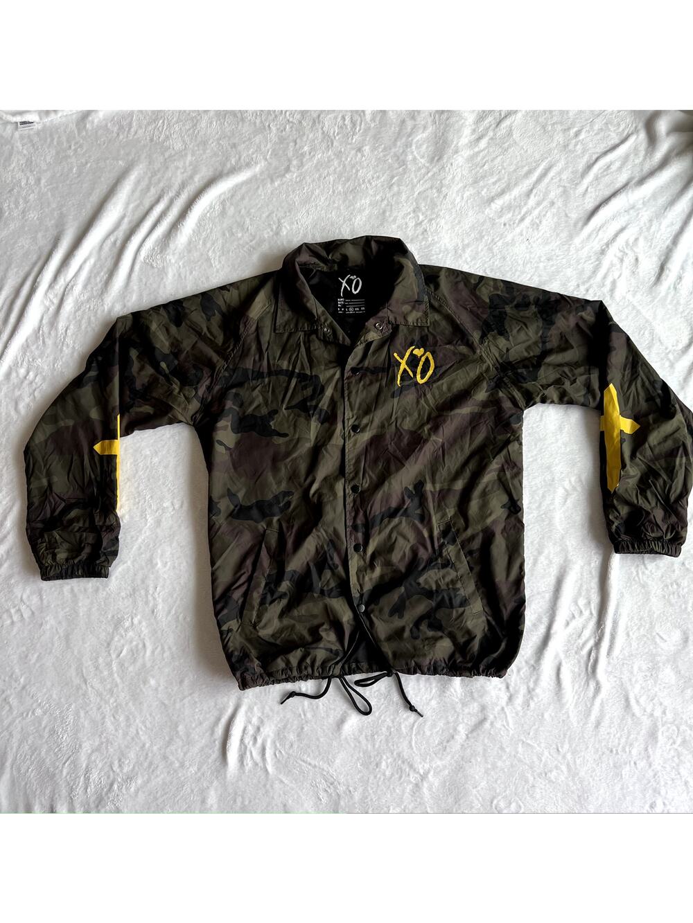 2017 XO The Weeknd Starboy Camo Coach Jacket XL Rare